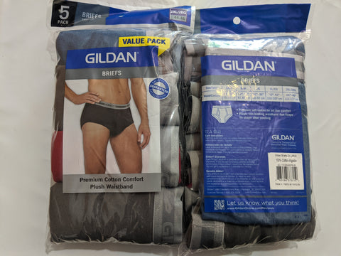 Gildan White Men's 6-Pack Briefs