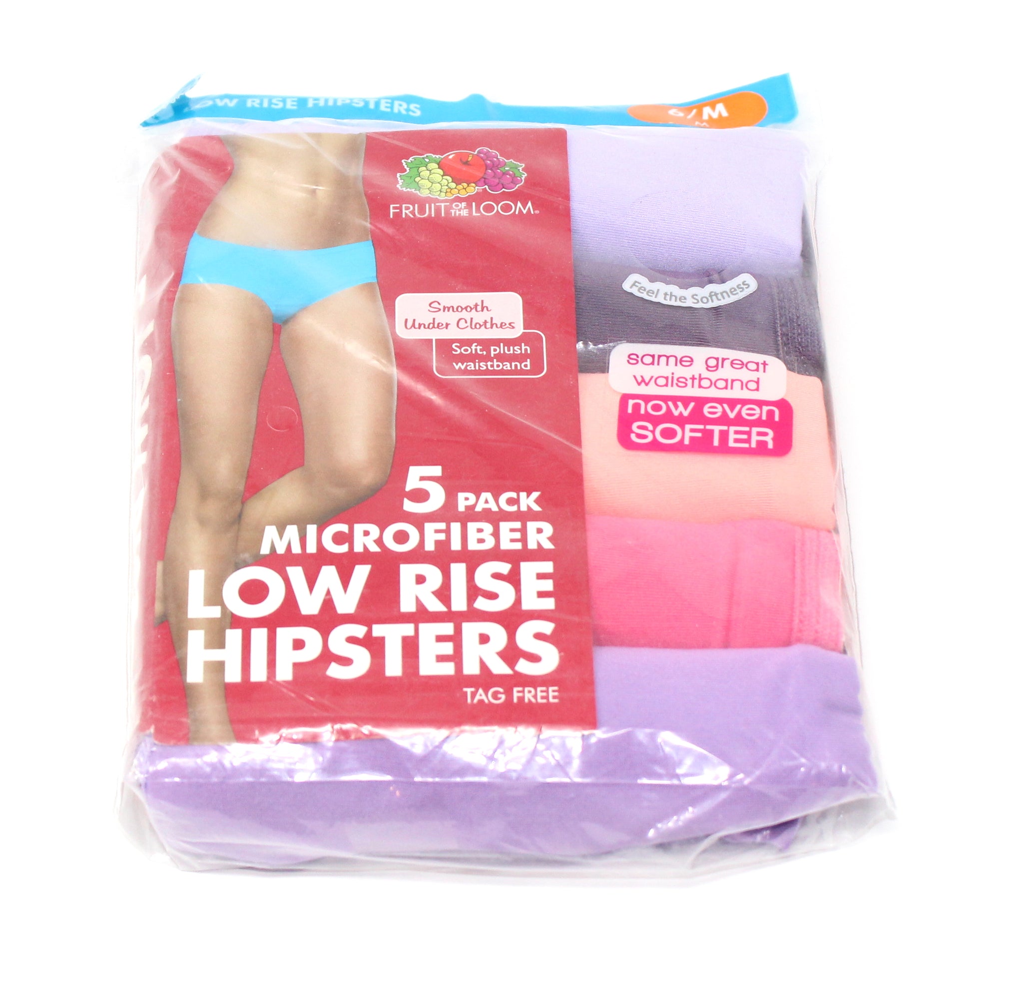 Fruit Of The Loom Women's Bikinis 6-Pack  Microfiber & Tag Free